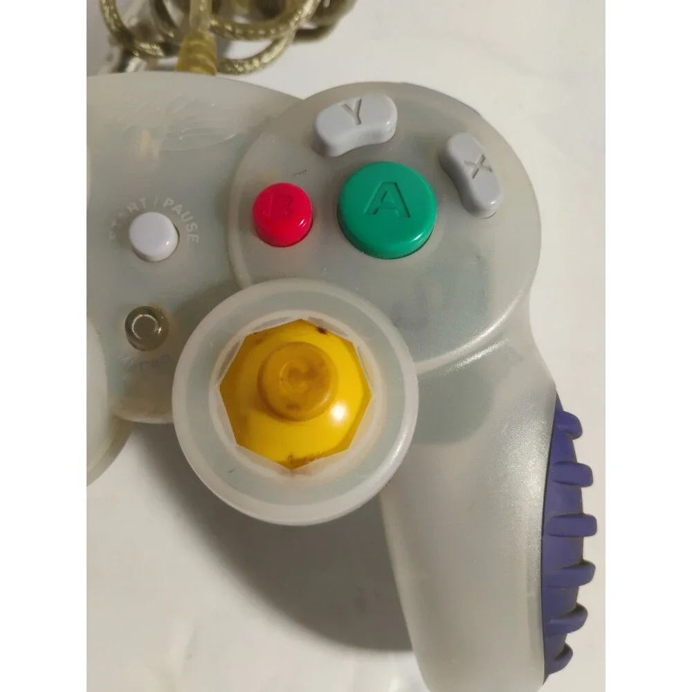 Clear MadCatz Nintendo GameCube Wired Controller #5626 Tested